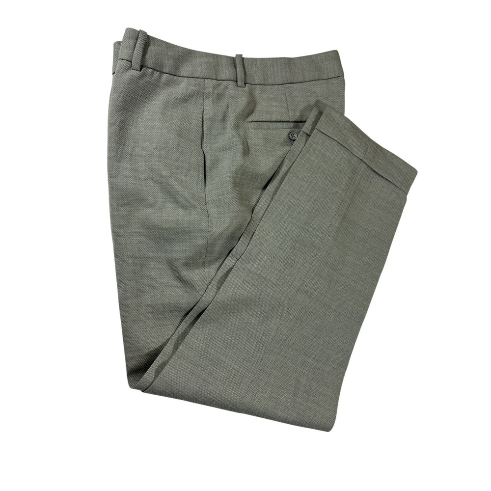 Rag & Bone Gray Tailored Cuffed Trousers Size 4 Made in USA riri Zipper Pants